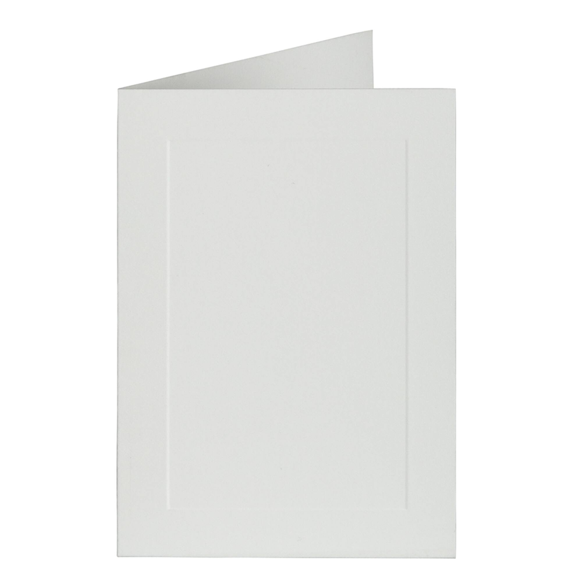 JAM Paper 3.5" x 4.875" Strathmore Bright White Wove Panel Blank Foldover Cards